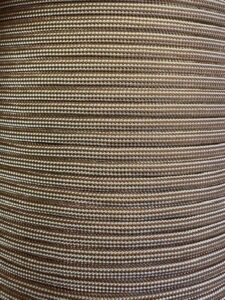 Chocolate Brown with a Cream Stripe